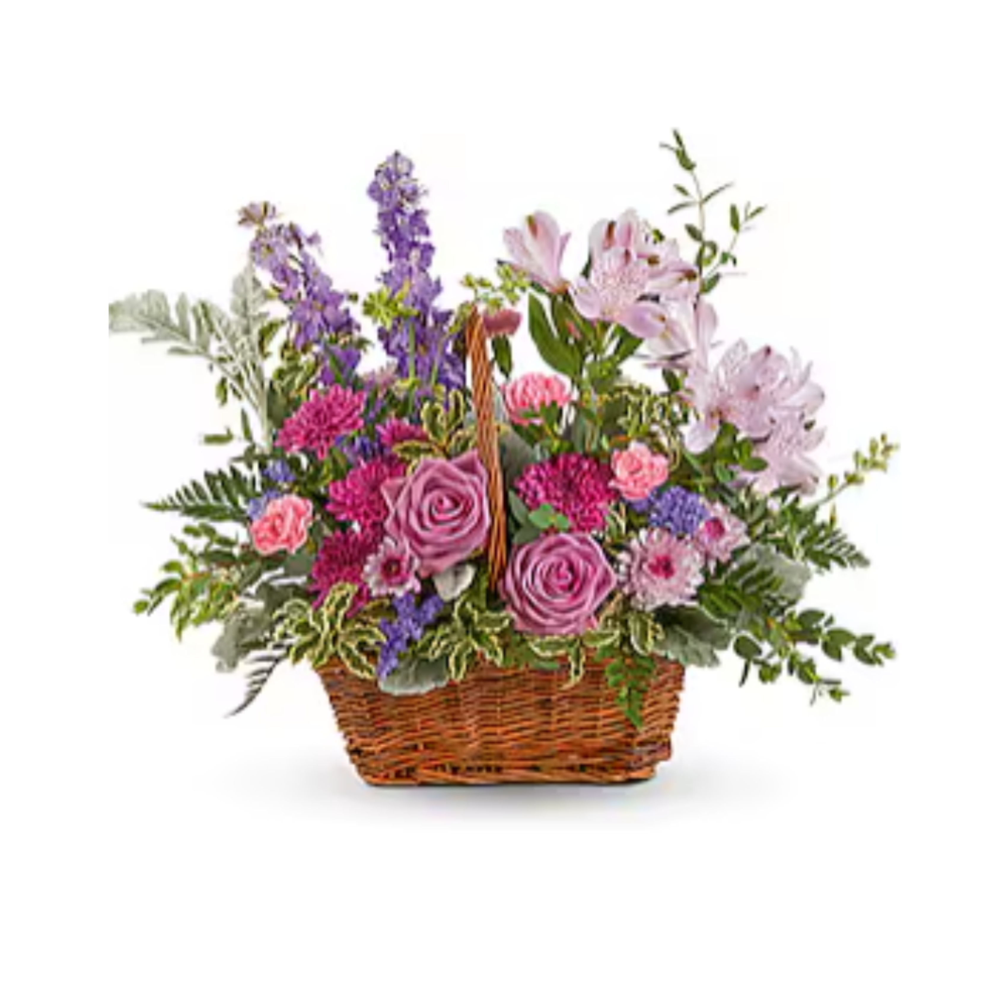 Teleflora's Lavender Meadow Basket Bouquet